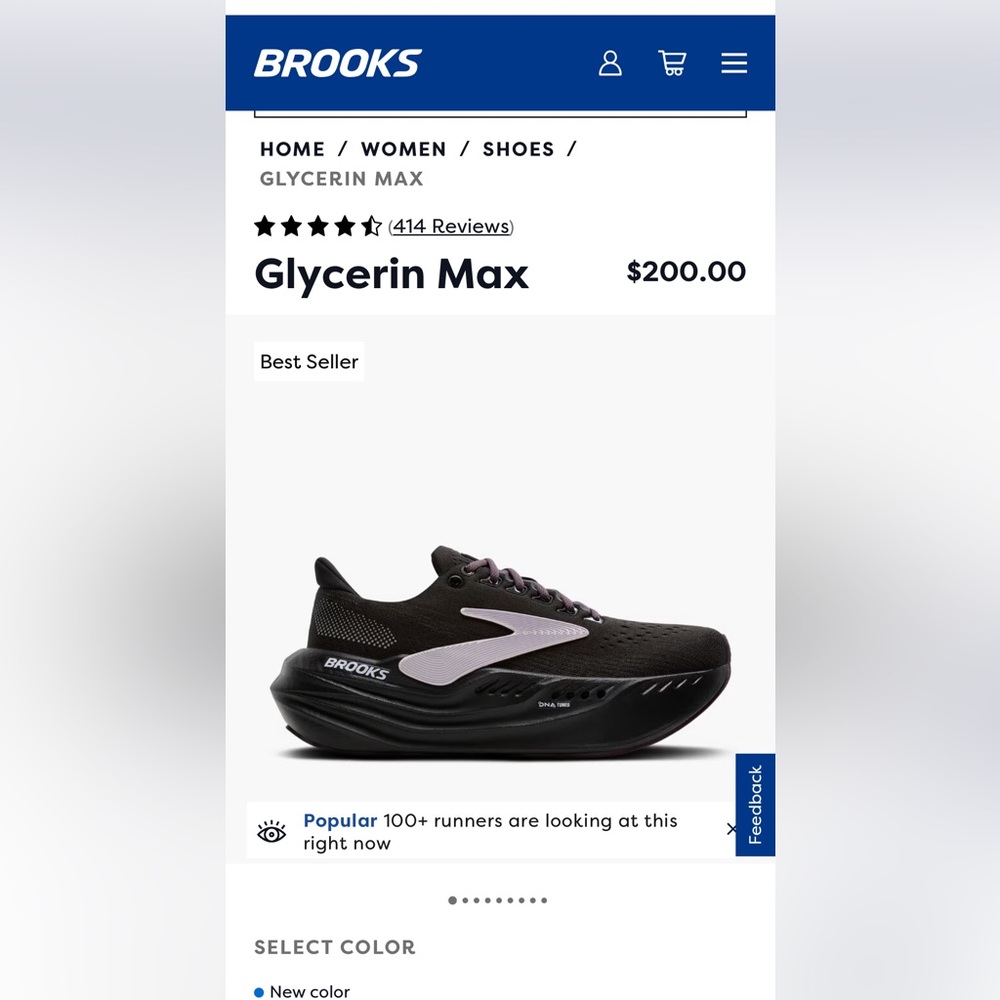 BRAND NEW NEVER WORN- Brooks Glycerin Max women’s shoes